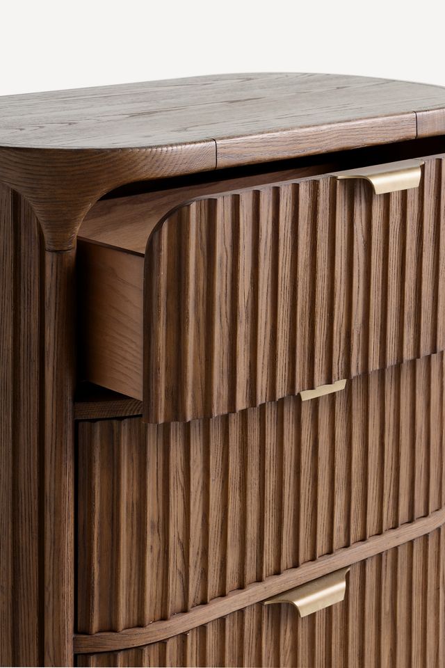 Isla Fluted Wood Four-Drawer Chest of Drawers #2