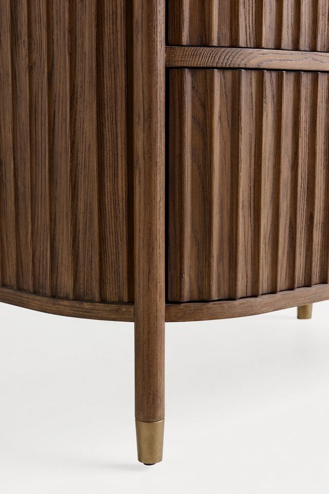 Isla Fluted Wood Four-Drawer Chest of Drawers #3