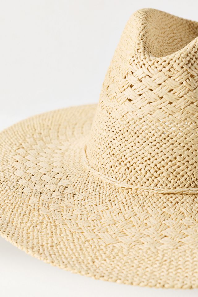 Woven Straw Fedora Hat #2