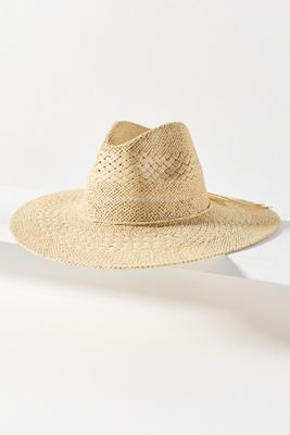 Sensi Studio Bow-Embellished Straw Fedora | Anthropologie display picture 2