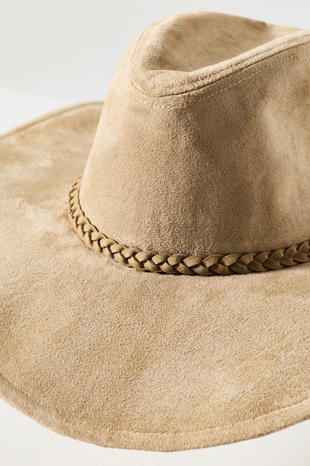 Anthropologie Suede Wide Brim Tan Fedora Hat Anthropologie | Accessories | Nwt Anthropologie Asn Cordobes  main image 4
