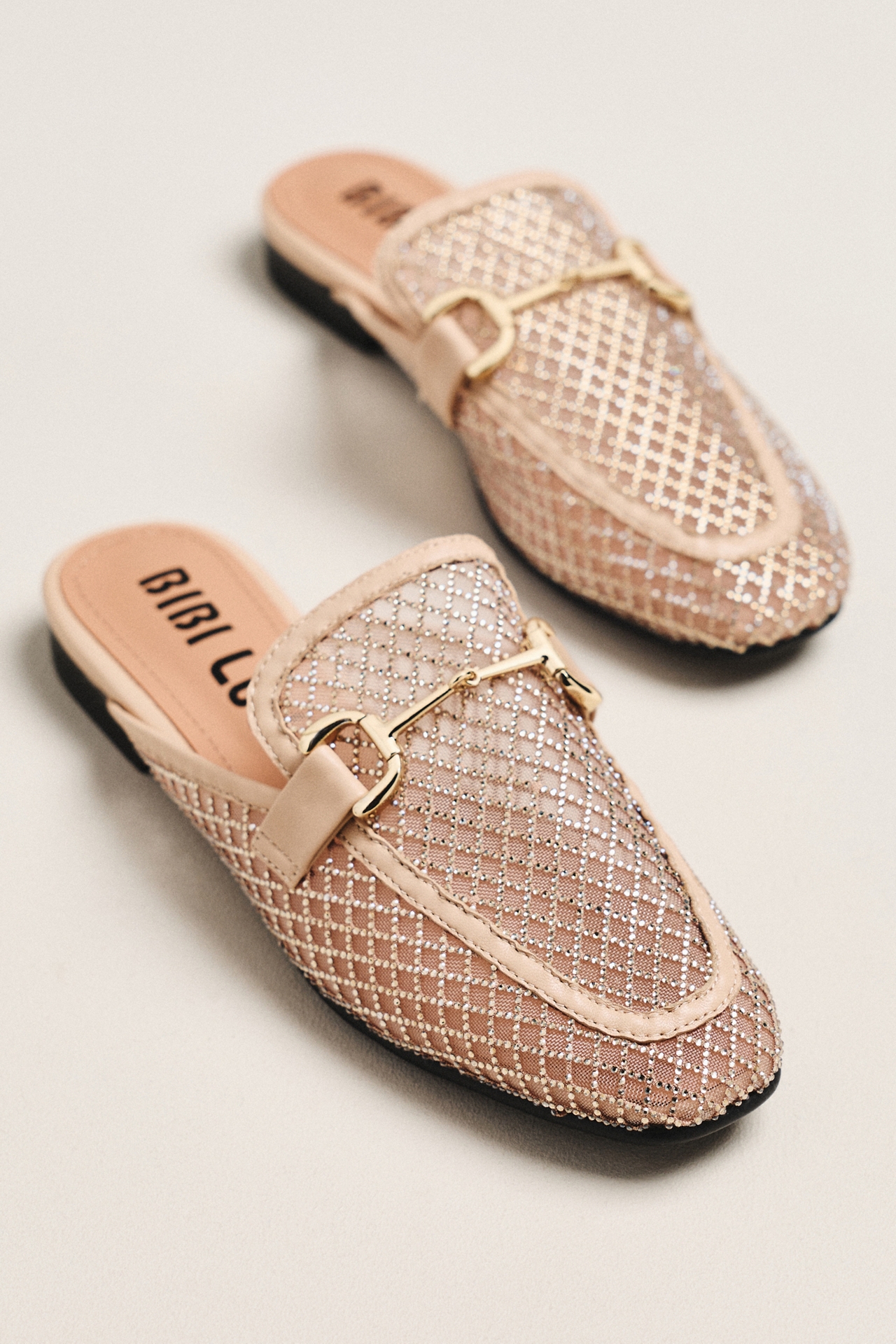 Bibi Lou Mesh Horsebit Loafer Slides