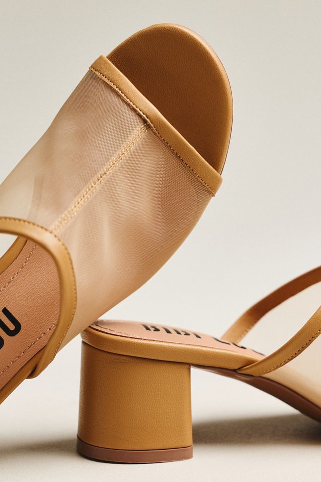Bibi Lou Mesh Block Heel Mules #2