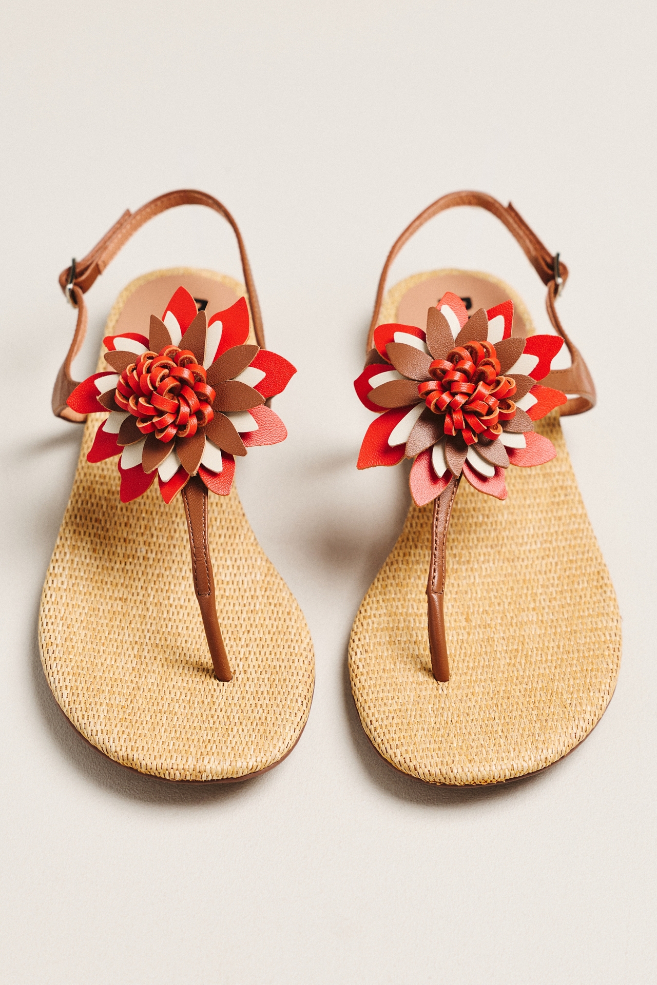 Bibi Lou Floral T-Strap Sandals