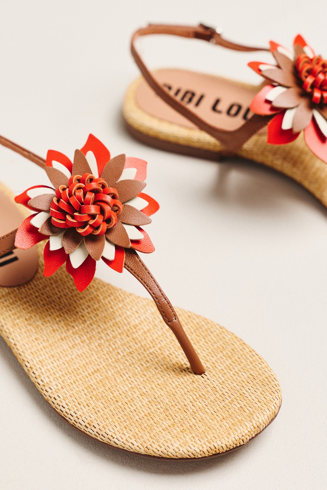 Bibi Lou Floral T-Strap Sandals