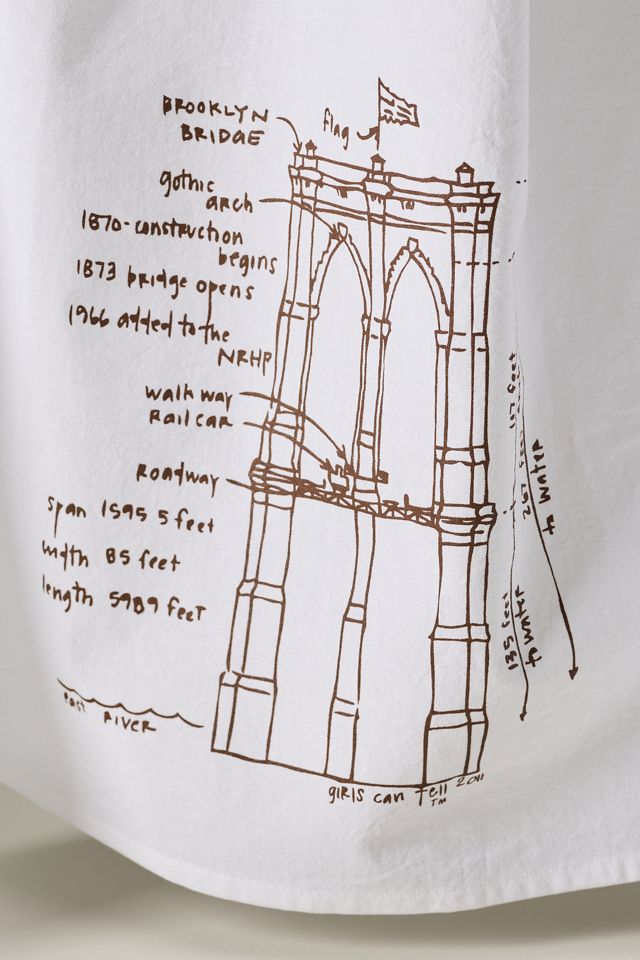 Girls Can Tell City Tea Towel #1