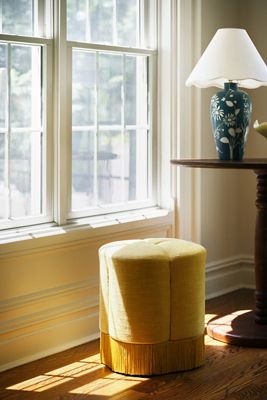 Sinclair Fringe Clover Ottoman