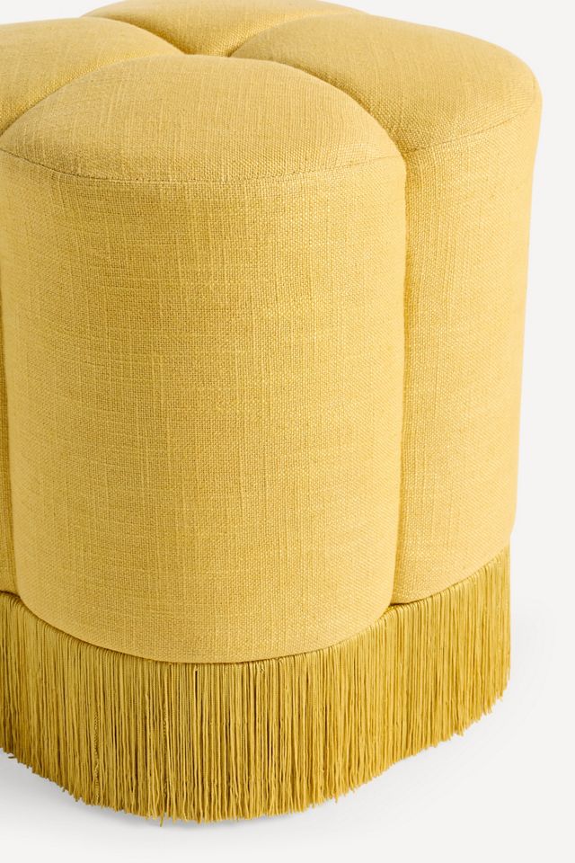 Sinclair Fringe Clover Ottoman #2