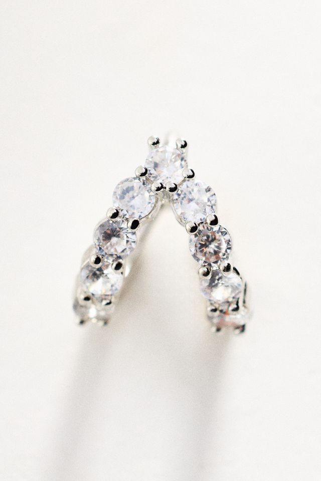 Split Huggie Hoop Earrings #1