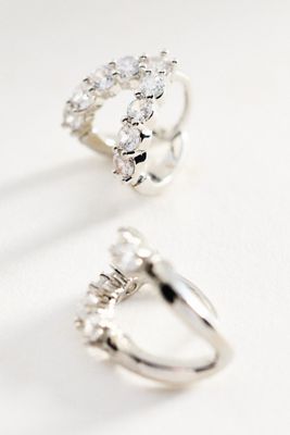 Split Huggie Hoop Earrings