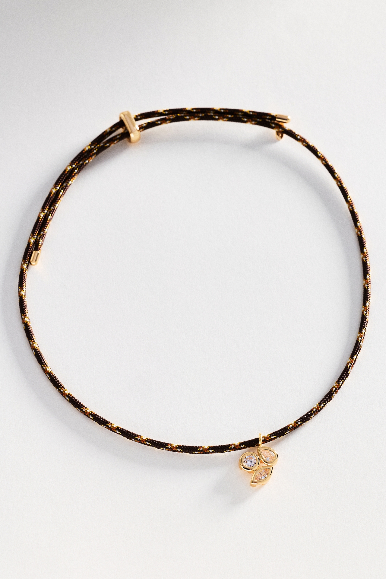 Corded Cluster Charm Necklace