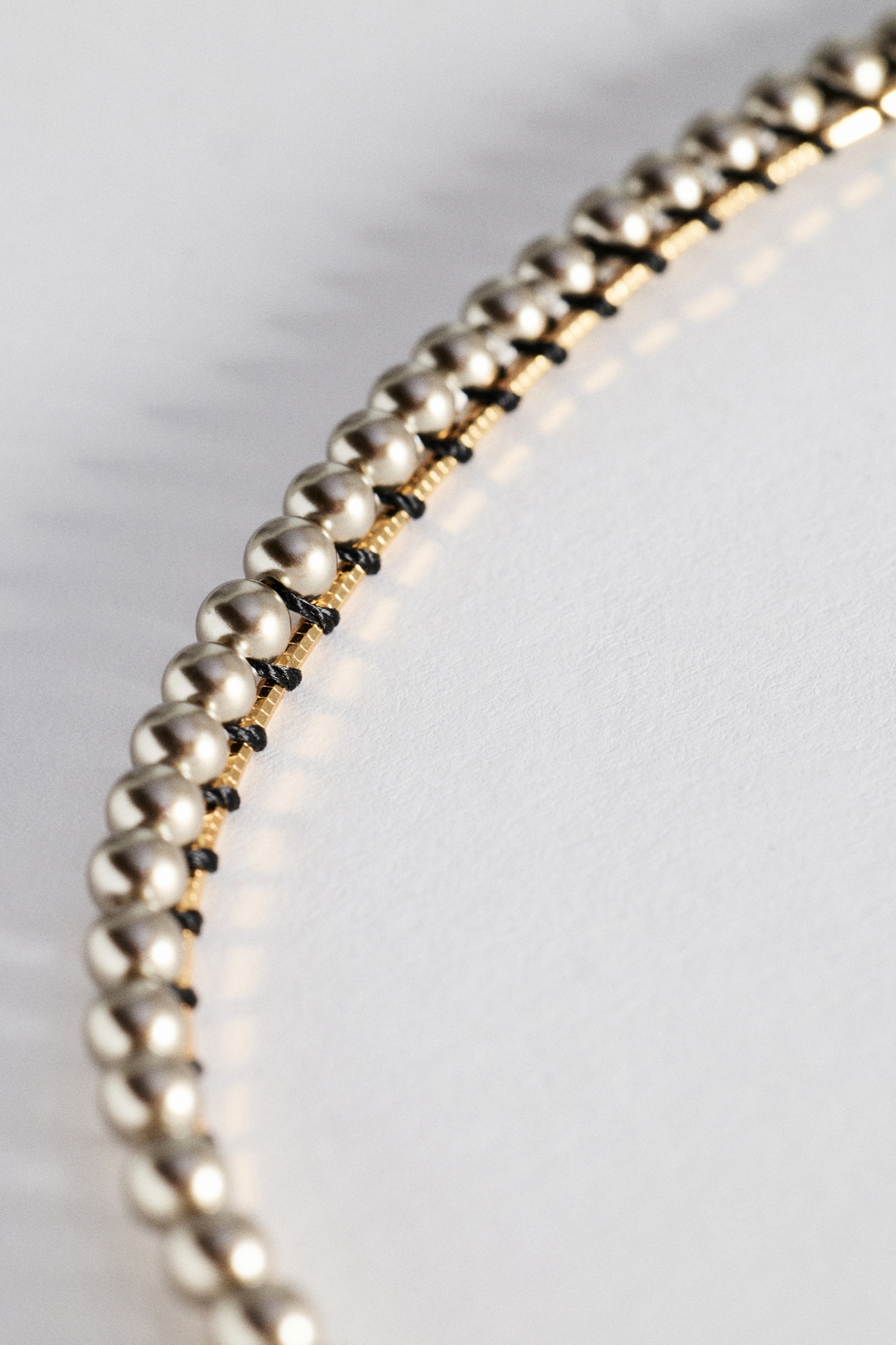 Threaded Pearls Layering Necklace