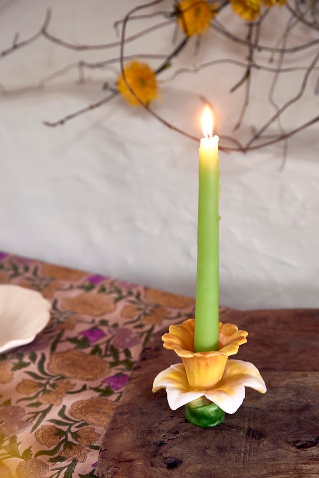 Daffodil Bloom Taper Candle #2