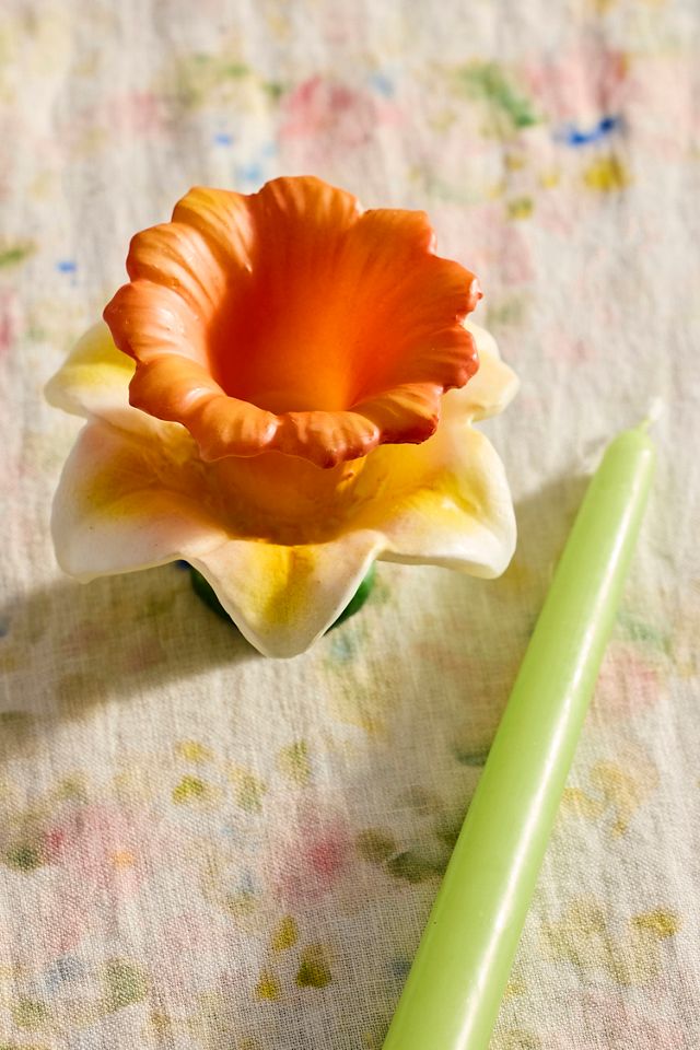 Daffodil Bloom Taper Candle #3