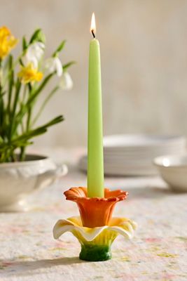 Daffodil Bloom Taper Candle