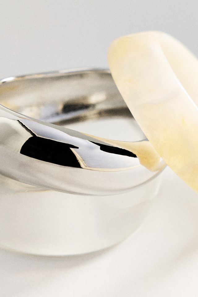 Resin Bangle Bracelets, Set of 3 #2