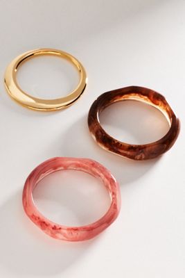 Boho Bangle Bracelets, Set of 3