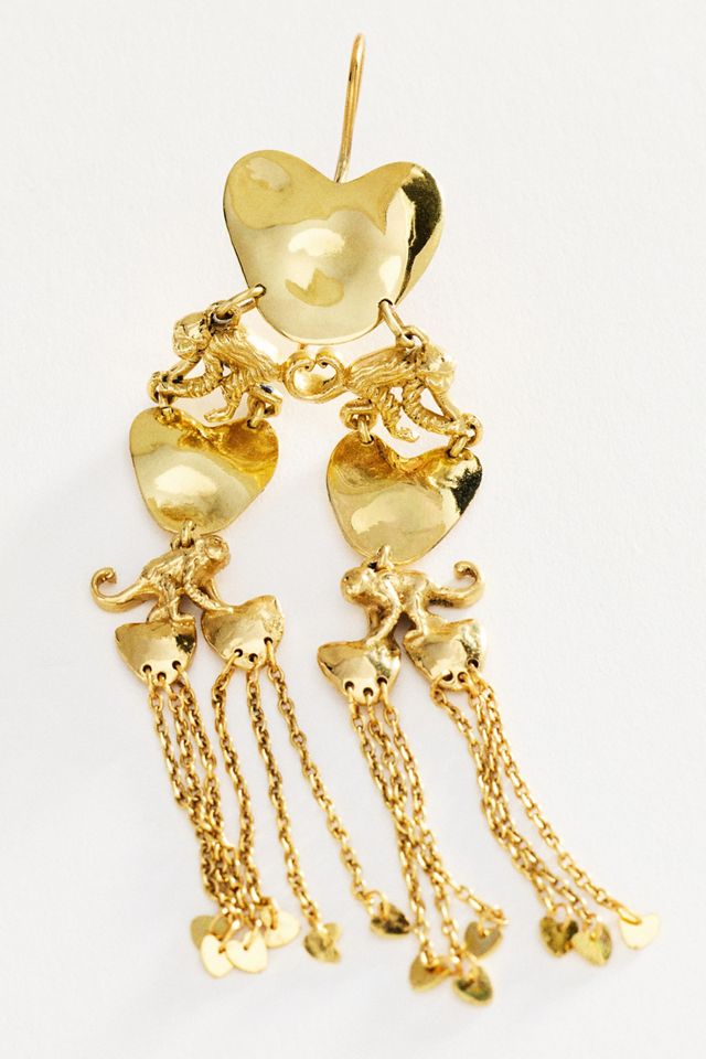 ALEMAIS Jem Heart Monkey Drop Earrings #1