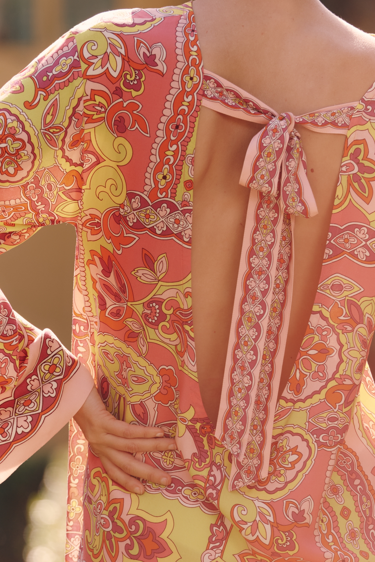 Bel Kazan Printed Long-Sleeve Tunic