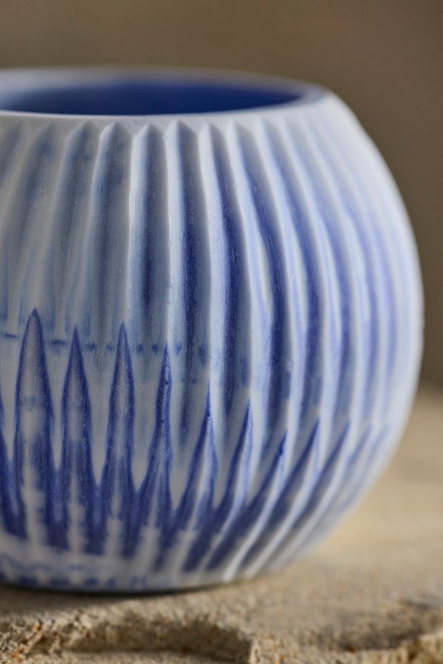 Marbled Glass Sphere Planter #2