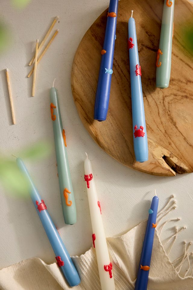 Marine Life Taper Candles, Set of 2 #3