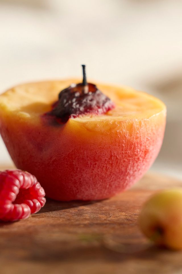 Happy Organics Peach Beeswax Candle #1