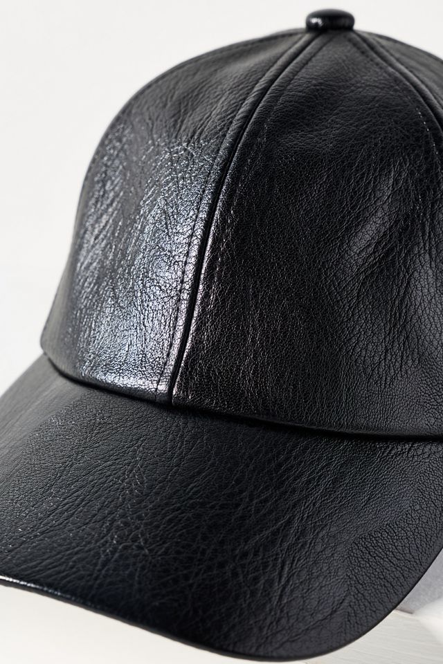 Anthropologie Wyeth Faux Leather Baseball Cap Ivory Adjustable Hat NWT Wyeth x Anthropologie Women main image 3