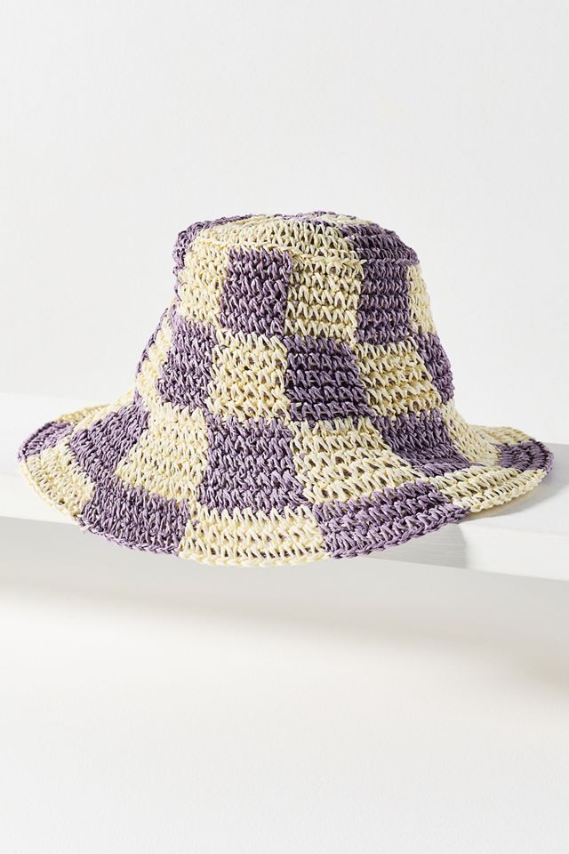 Anthropologie Wyeth New with tags Pink Bucket Hat with Pearl Accents Wyeth Stripe Trim Bucket Hat | Anthropologie main image 2