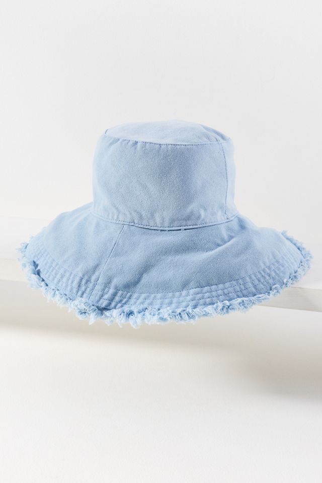 By Anthropologie Frayed Sun Hat #1