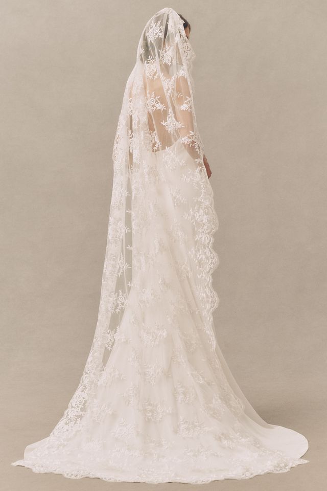 Hutch Lace Mantilla Cathedral Veil #1