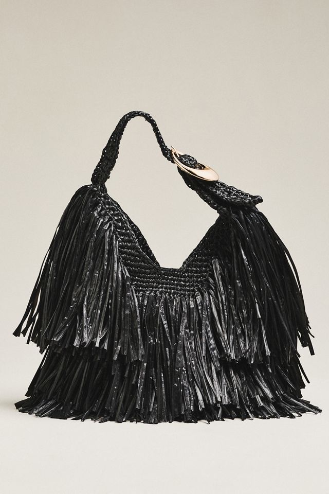 Fringe Hobo Bag | Anthropologie display picture 3