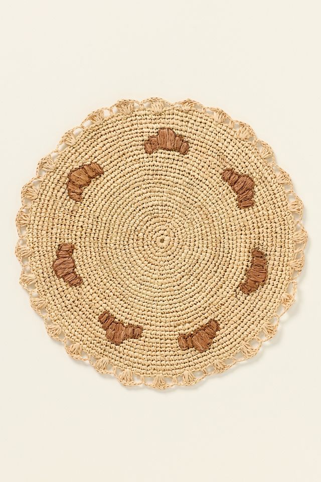 Payton James Handwoven Croissant Placemat #1