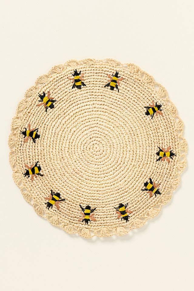 Payton James Handwoven Bee Placemat #1