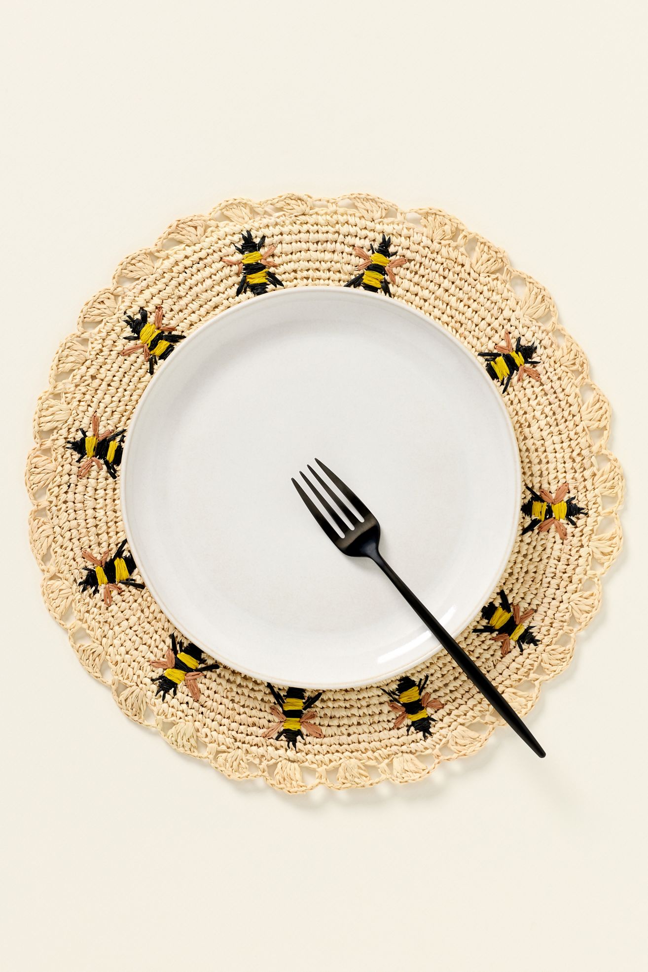 Payton James Handwoven Bee Placemat - Honey, One Size