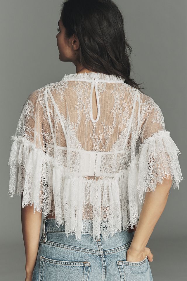 By Anthropologie Delicate Lace Poncho | Anthropologie