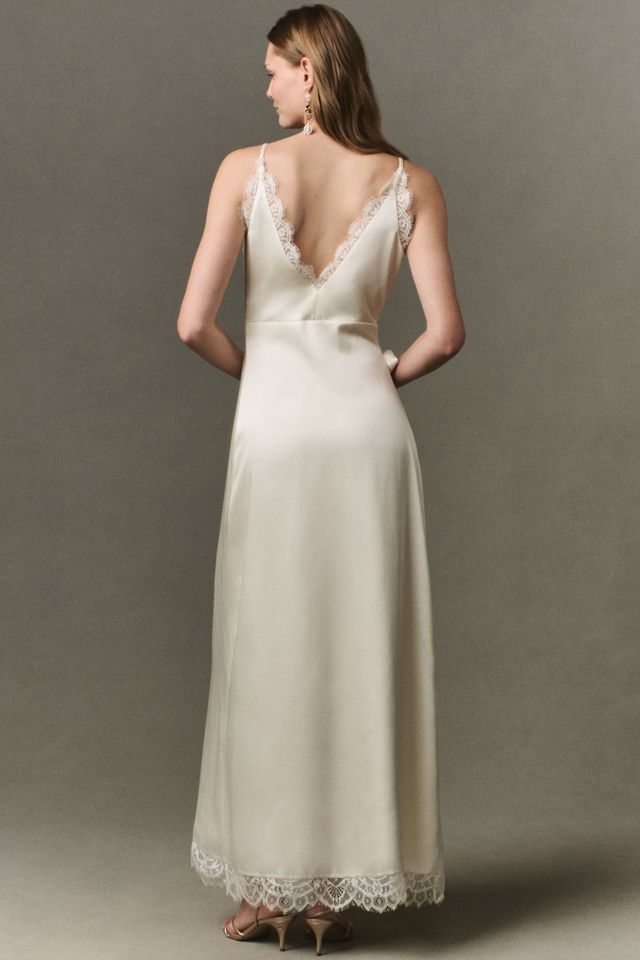 white christmas dresses Chiffon Scarf Crepe Maxi Dress – MARMAR HALIM FASHION DESIGN LLC main image 0