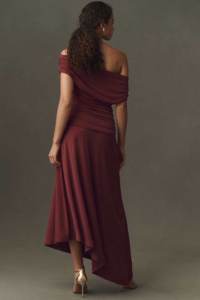 BHLDN Tara One-Shoulder Maxi Dress #2