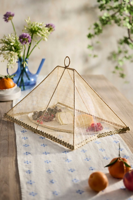 Folding Woven Food Cover | Anthropologie