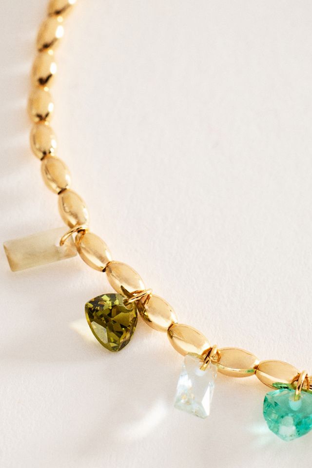 Beaded Crystal Stretch Bracelet #1