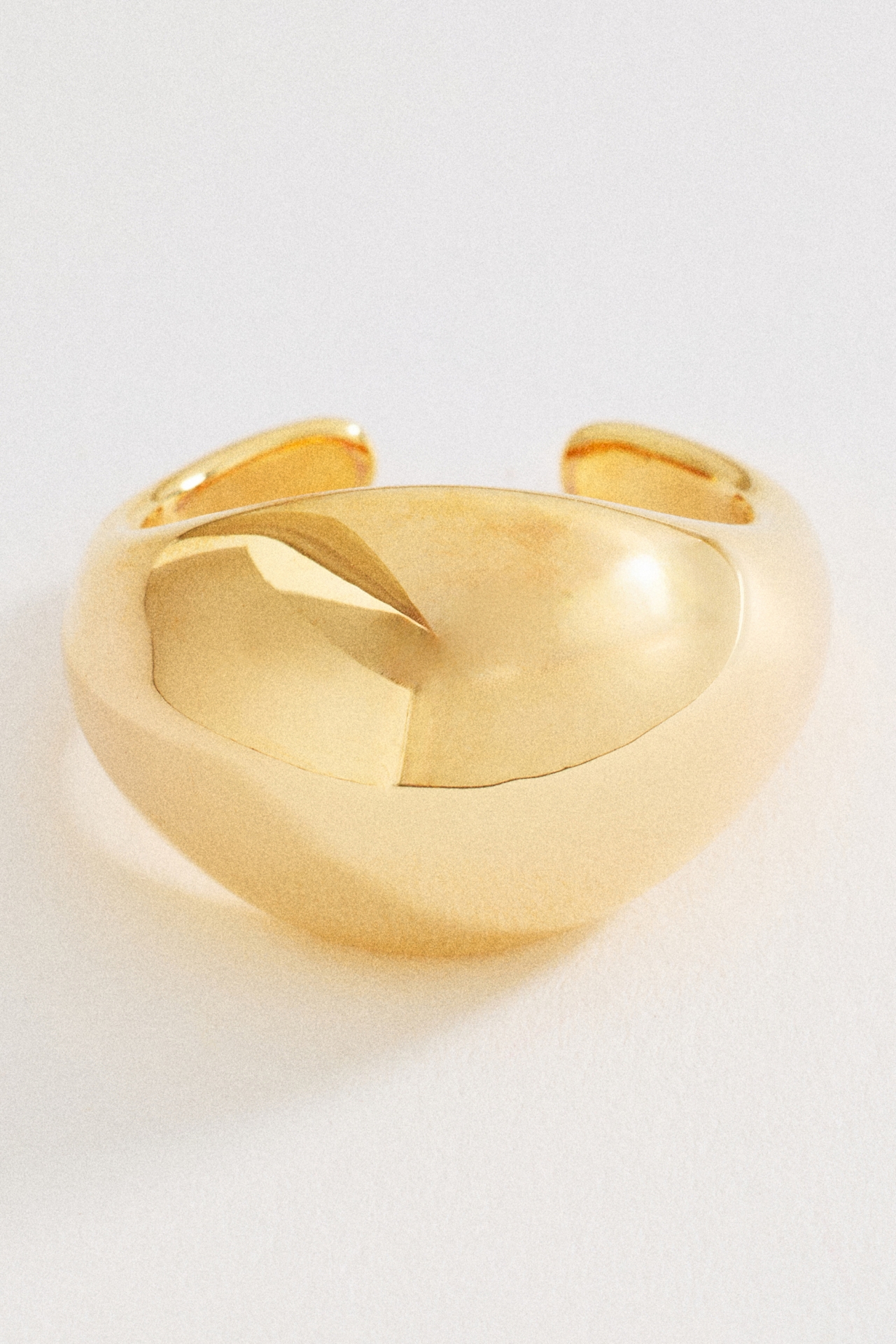 Faceted Metal Cocktail Ring