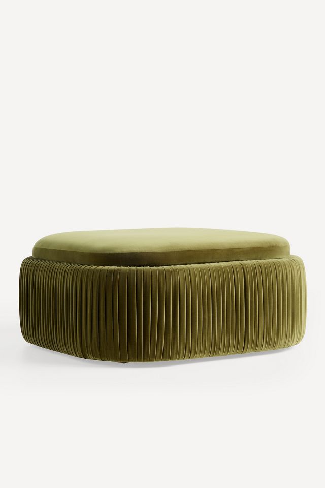 By Anthropologie Cabot Storage Ottoman #1