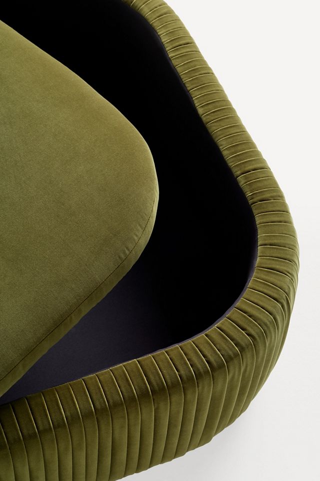 By Anthropologie Cabot Storage Ottoman #2