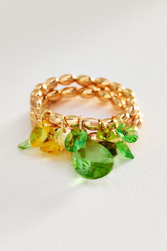 Crystal Stretch Rings, Set of 3 #1