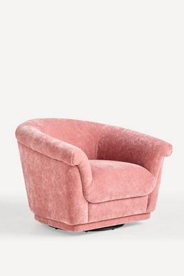 Jeane Rolled-Edge Swivel Chair