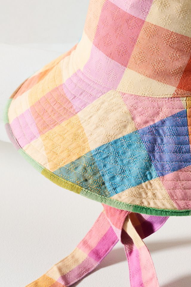 Sunshine Tienda Rainbow Plaid Bucket Hat #2