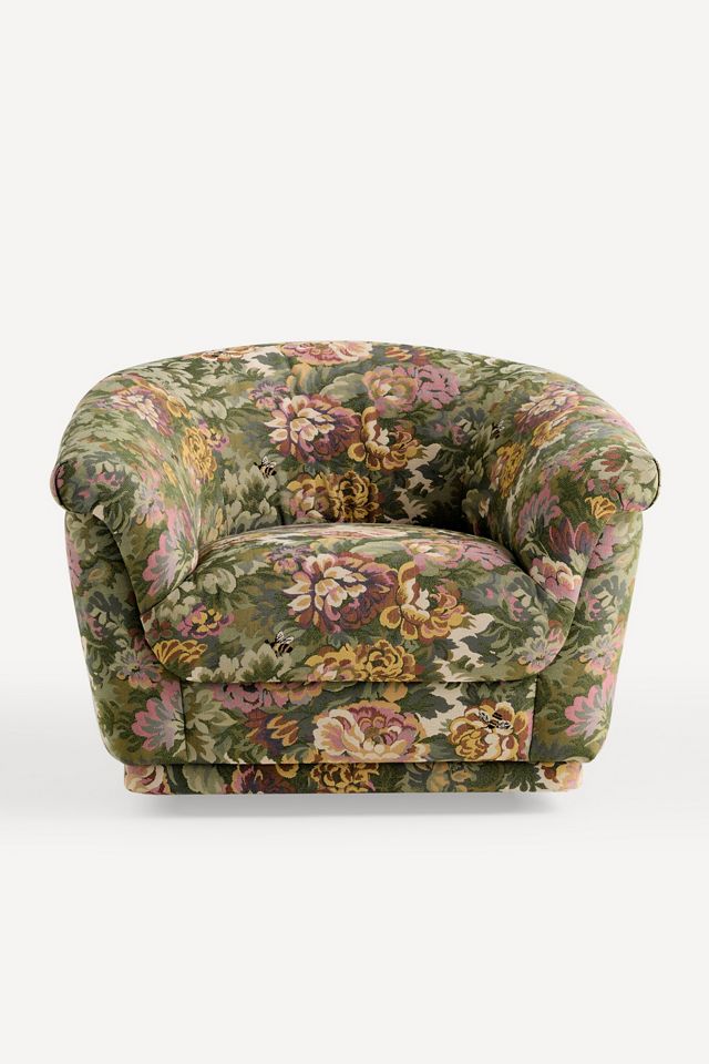 Jeane Rolled-Edge Accent Chair #2
