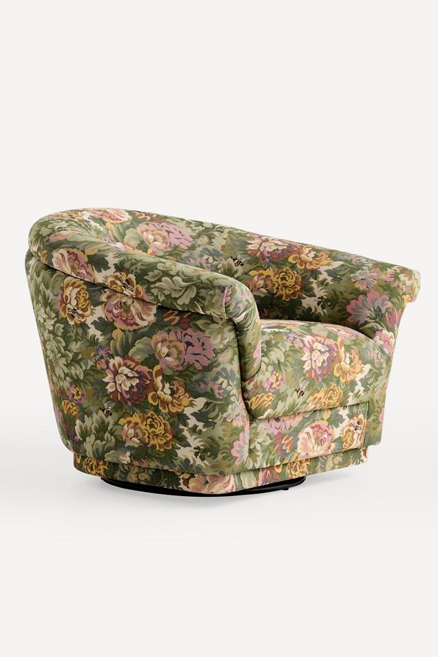 Jeane Rolled-Edge Accent Chair #1