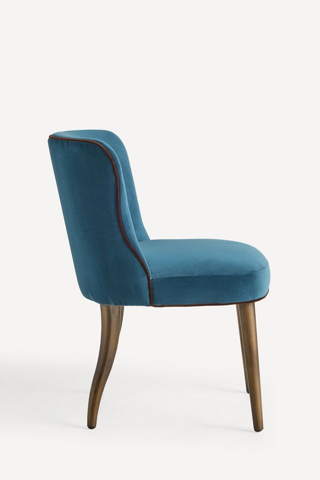 Meryl Velvet Walnut Dining Chair #2