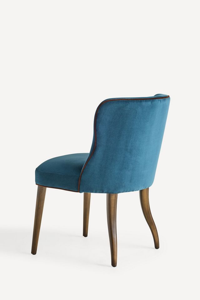 Meryl Velvet Walnut Dining Chair #3