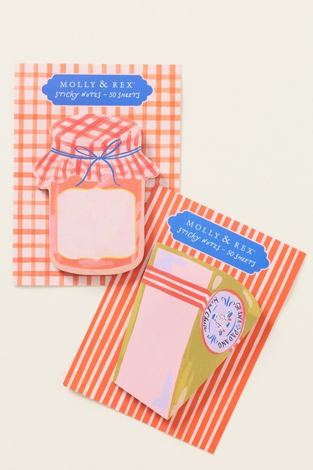 Cheese and Jam Sticky Notes, Set of 2 #1